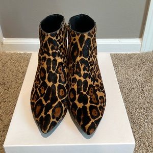 Calvin Klein Leopard booties VGUC